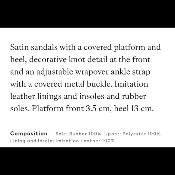 NEW H&M YELLOW SATIN PLATFORM BUCKLE SANDALS - Picture 15 of 15